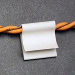 J-clips secure cable in an installation.