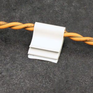 Use j-clips to secure a cable installation