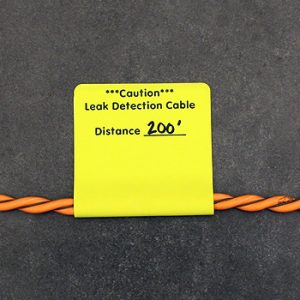 Sensing cable caution tags