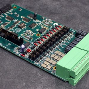 A Card, for use as an addition to a FMS unit. Supplies an additional 12 analog inputs and 8 relay outputs.