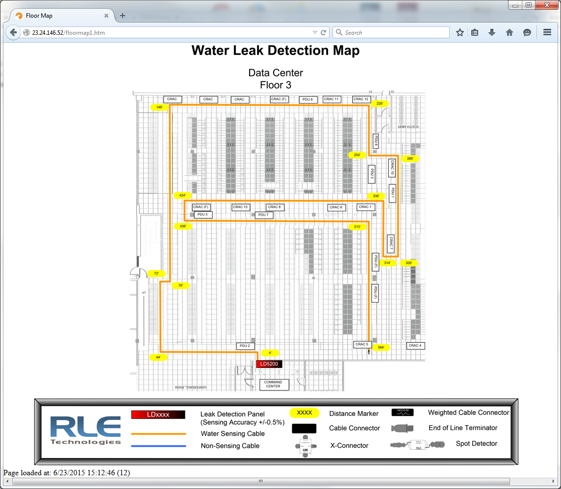 Framed reference map in web browser