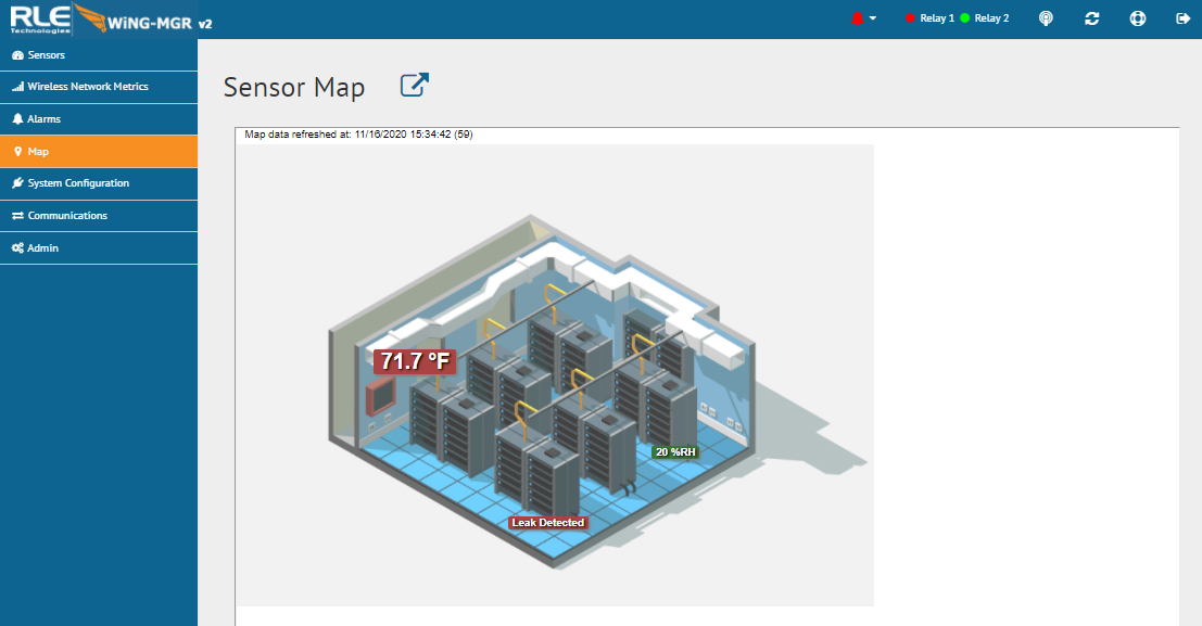 WiNG-MGR User Interface - Map