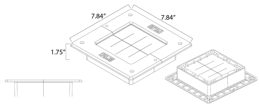 GRM-6X6 Line Drawings with Dimensions